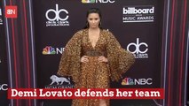 Demi Lovato Defends Her Team After Overdose