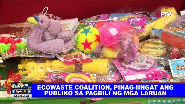 Ecowaste Coalition, pinag-iingat ang publiko sa pagbili ng mga laruan