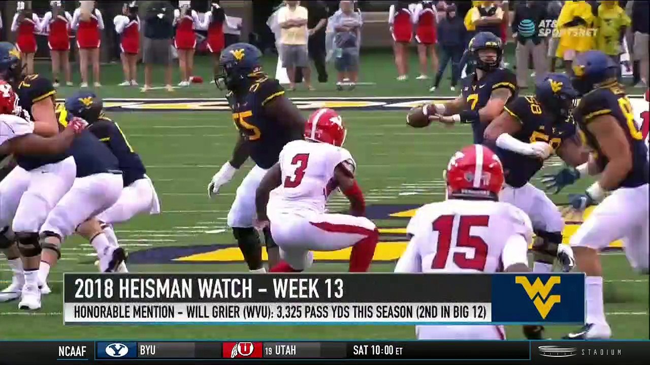 Brett McMurphy's Week 13 Heisman Watch