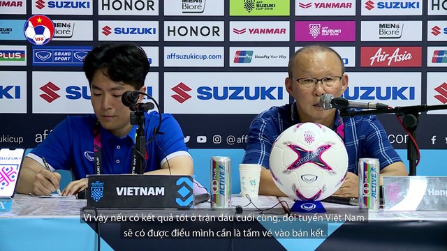 HLV Park Hang-seo: Tôi không hài lòng với kết quả trận đấu này | VFF Channel