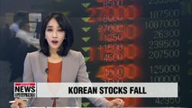 S. Korean stocks reflect Wall Street losses