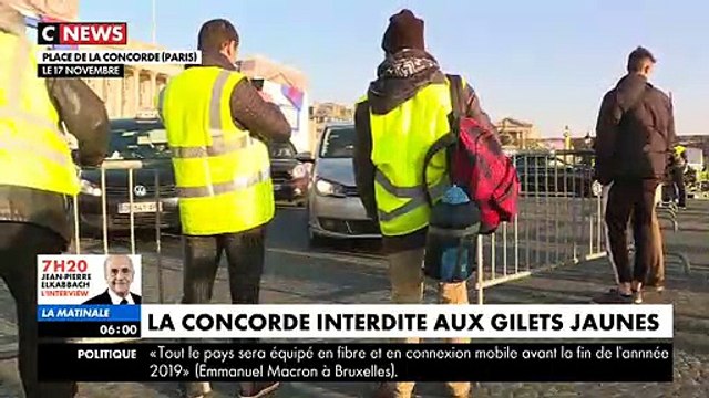 Gilets Jaunes : Le Ministre de l'Intérieur interdit aux manifestants de se réunir samedi Place de la Concorde à Paris