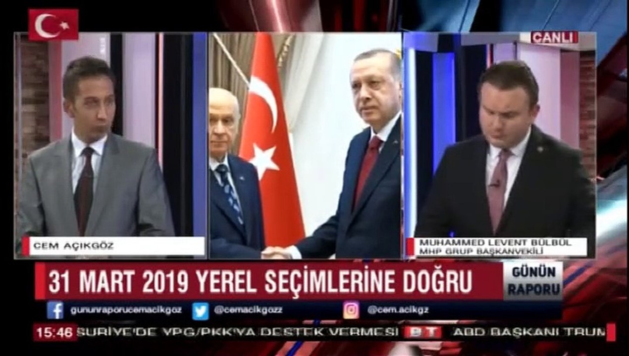 GÜNÜN RAPORU 19 KASIM 2018 KONUK-LEVENT BÜLBÜL