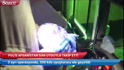 Polis Afganistan'dan uyduyla takip etti