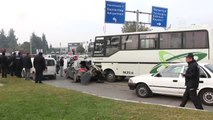 Freni Boşalan Midibüs Trafik Işığında Bekleyen Araçlara Çarptı: 2 Yaralı - Kahramanmaraş
