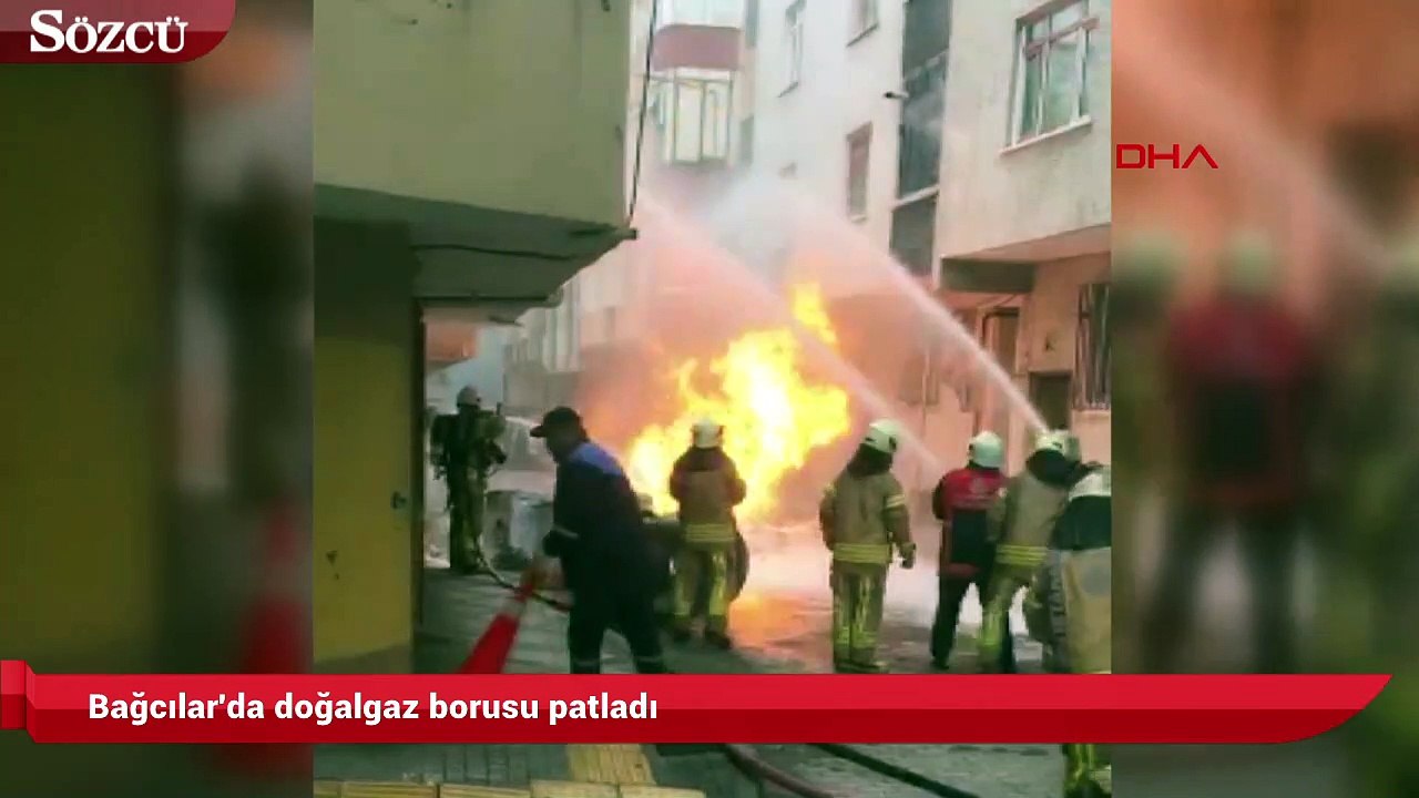 Bağcılar'da altyapı çalışmaları sırasında doğalgaz borusu patladı
