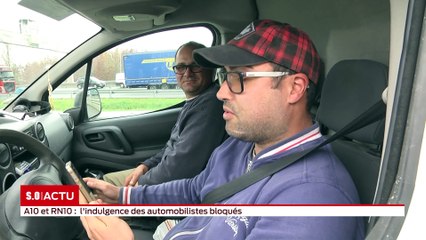 L'indulgence des automobilistes bloqués sur l'A10 et la RN10