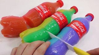 Coca Cola Coke Bottle Gummy Pudding Rainbow Play Doh Toy Surprise Eggs