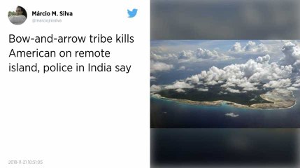 Inde. Un jeune touriste américain tué par les flèches d’une tribu autochtone.