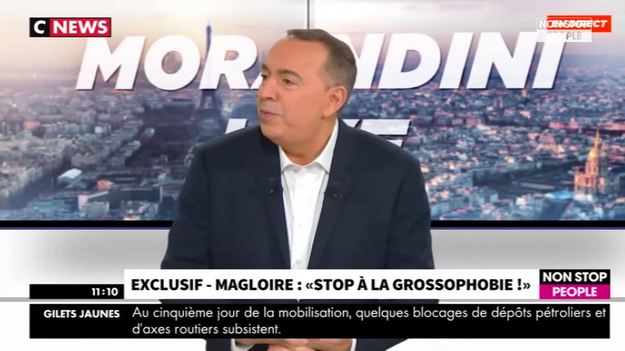 Morandini Live - Magloire au bord des larmes : l’animateur "souffre" d’être gros (vidéo)