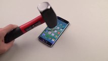 I Destroy Samsung Galaxy S6 Edge Using Hammer & Knife