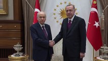 Erdoğan-Bahçeli görüşmesi başladı - ANKARA