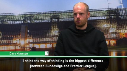 Bundesliga is more tactical than the Premier League - Klaassen