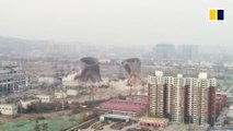Coal-burning power plant detonated