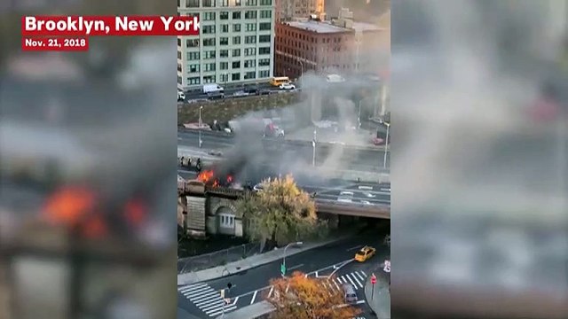 Brooklyn Bridge Fire: Car Crash Shuts Down Bridge, Multiple Injuries Reported