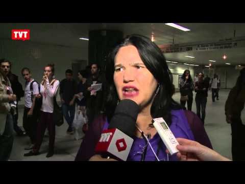 CUT e Marcha Mundial das Mulheres fazem ato contra o Vagão Rosa