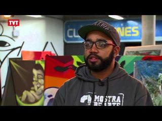 Cavaletes de candidatos viram obras de arte em Diadema