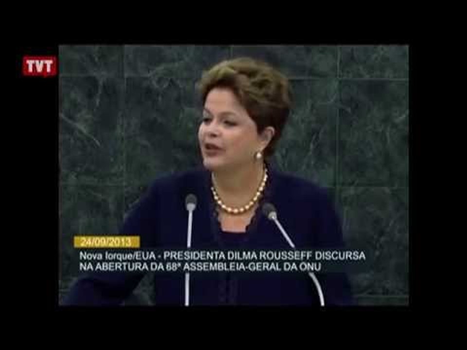Presidenta Dilma discursa na abertura da Assembleia Geral da ONU