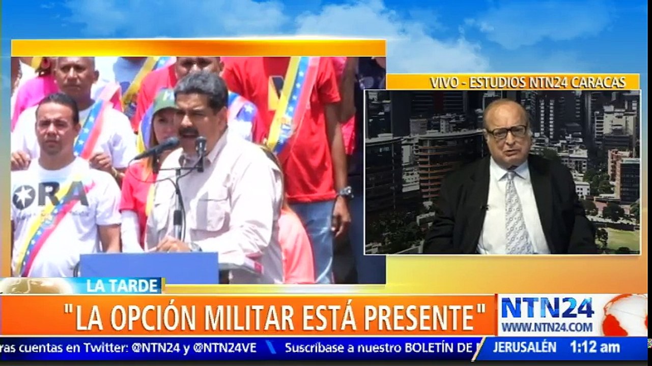 Milos Alcalay: "Opción militar no es igual a una intervención"