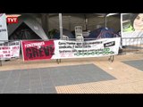 Professores em greve acampam em frente a Sec. de Educação de SP