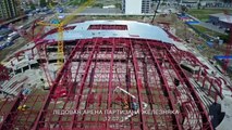 look at the Ice Arena in construction - 29th Winter Universiade 2019 in Krasnoyarsk, Russia