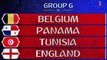 2018 WORLD CUP PREDICTIONS - GROUP G - ENGLAND, BELGIUM, TUNISIA AND PANAMA