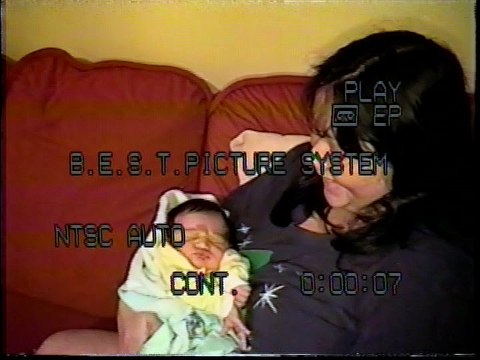 Jully recém nascida. 20 de novembro de 2004