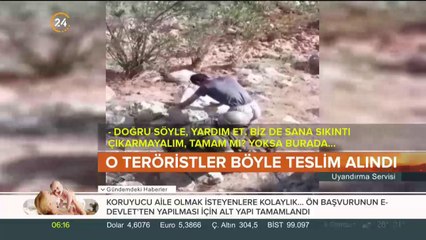 Teslim olma anları kamerada