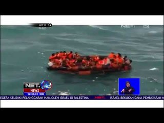 Ombak Hantam Perahu Penyelamat KMP Lestari Maju yang Karam - NET12