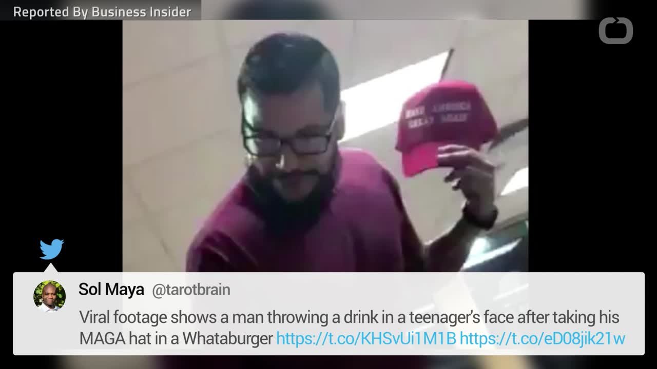 Viral Video Shows Man Stealing A MAGA Hat At A Whataburger