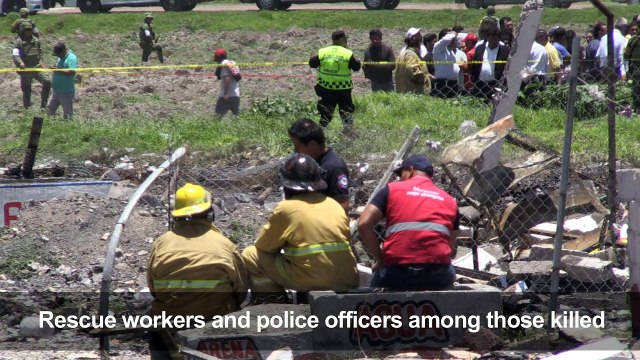 Rescue workers assess damage after Mexico fireworks explosions