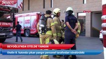 Beyoğlu’nda otelde yangın