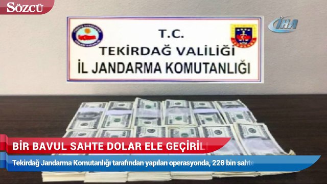 Bir bavul sahte dolar ele geçirildi