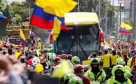 Kolombiya Milli Takımı'na Çoşkulu Karşılama
