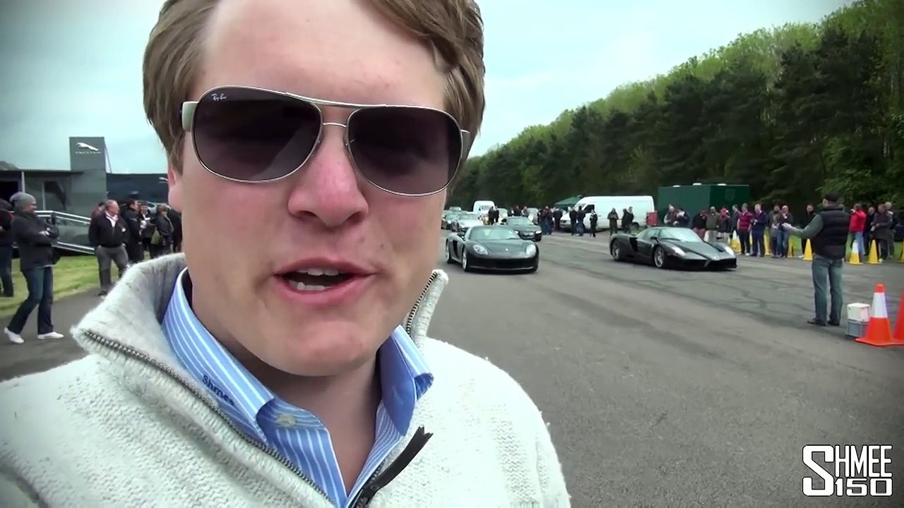 Ferrari Enzo vs Porsche Carrera GT - Drag Race at Hypermax Shmee150