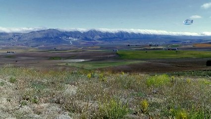 Yaz mevsiminde kış’ı andıran görüntüler