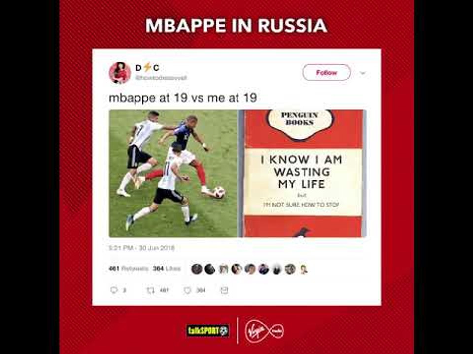 Twitter reacts to Kylian Mbappe’s stunning #WorldCup performances