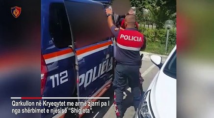 Qarkullonte me armë në brez mes Tiranës, arrestohet 29-vjeçari
