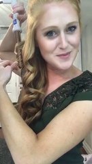 How to get loose beach waves with curling iron