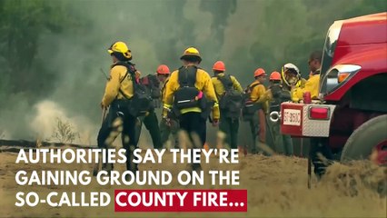 Скачать видео: Wildfires Rage In California, State of Emergency Declared