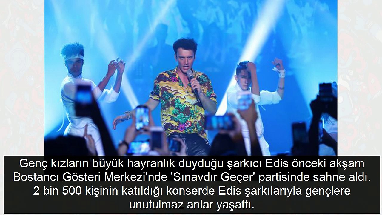 Edis'e sahne şoku! Kadın hayranı sahneye bir anda atladı ve...