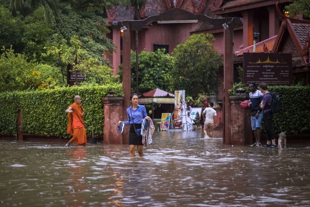 [Vidéo] Cambodge: Phnom Penh sous les eaux de la mousson