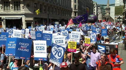 Celebrations around the UK mark 70 years of the NHS