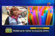 Magdalena: entró en vigencia ordenanza que prohíbe el uso de sorbetes plásticos