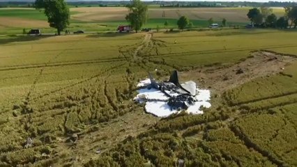 سقوط طائرة ميغ شمالي بولندا ووفاة ربانها