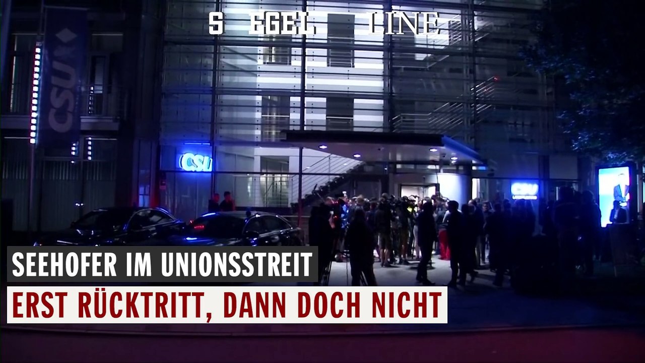 Seehofer im Unionsstreit Erst Rücktritt dann doch nicht