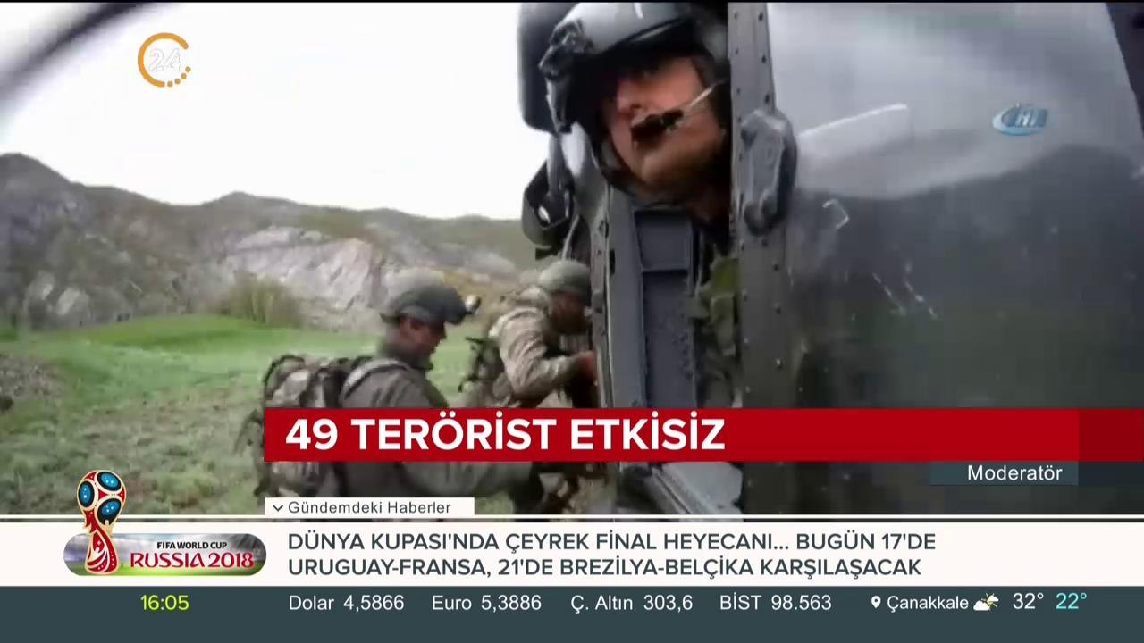 49 terörist etkisiz