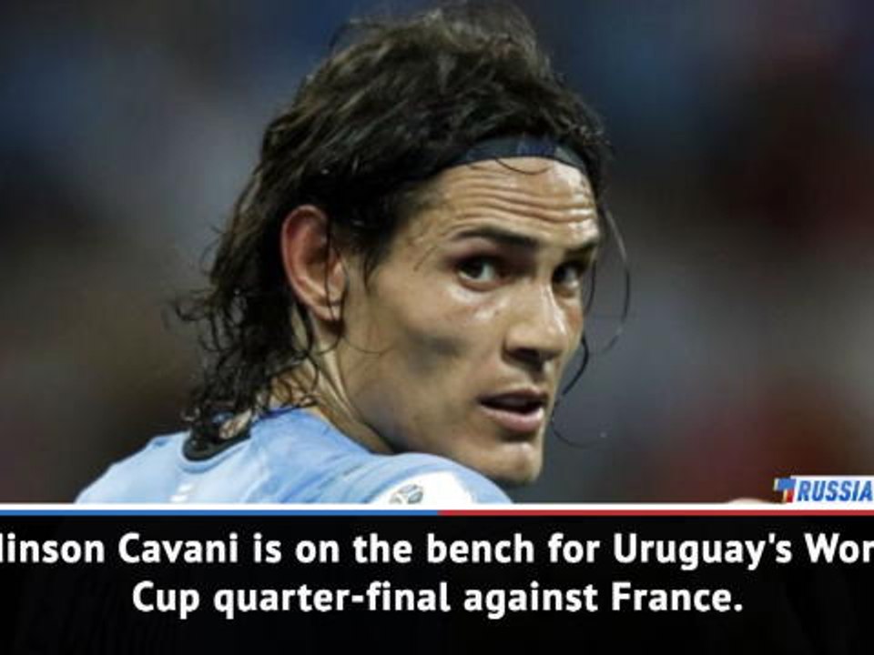 Cavani benched for Uruguay quarter-final
