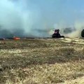 #شاهد: اندلاع النيران في أراض زراعية للمستوطنين في غلاف غزة، قبل قليل.