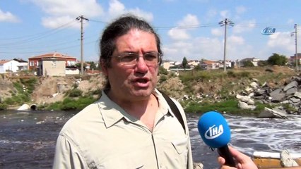 Ergene Nehri siyah akıyor